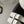 CC Half-Slippers Flat Black White Calfskin 717817