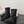 CC 26s Chunky Heel Elastic Short Boots 5cm Black Suede 969716