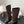 CC 26s Embroidered Logo Knee High Boots Brown Black Pony Hair 127789