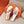 HM 3D Oran Sandals White Orange Calfskin 243964