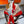 HM Flagship Shawl 140x140cm Red Colorful Cashmere Silk 212381
