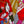 HM Flagship Shawl 140x140cm Red Colorful Cashmere Silk 212381