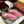 GG G75 Sneaker Light Pink Suede Canvas 818343