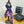 CC 25 Scarf 90CM In Navy Blue Purple Colorful Cashmere 293049
