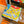 HM Carreaux Scarf 90x90 Yellow Colorful Twill Silk 198468
