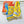HM Carreaux Scarf 90x90 Yellow Colorful Twill Silk 198468