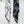 CC 25 Camellia Scarf 140CM White Black Cashmere 293083
