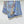HM Tresse Scarf 90x90 Blue Colorful Twill Silk 198470