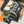 HM Eternal Bouquet 90 CM Black Colorful Cashmere and Silk 293072