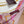 GG Belt Print Cashmere Ivory Pink Silk 145789