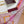 GG Belt Print Cashmere Ivory Pink Silk 145789