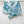 HM Sous le Charme d'Orphee Detail Scarf 90 Blue Colorful Twill Silk 194442