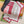 GG Double-Sided 90x90cm Red Colorful Twill Silk 194455