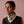 HM A l'Ombre des Boulevards Scarf 90x90cm Black White Twill Silk 303274