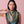 HM Harnais Legendaire Scarf 90x90 Green Colorful Twill Silk