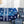 FLOWER BLANKET IN COBALT BLUE MIX WHITE MILK VELVET 142843