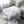 NEO MONOGRAM BLANKET IN WHITE MIX LIGHT GRAY MILK VELVET 273950