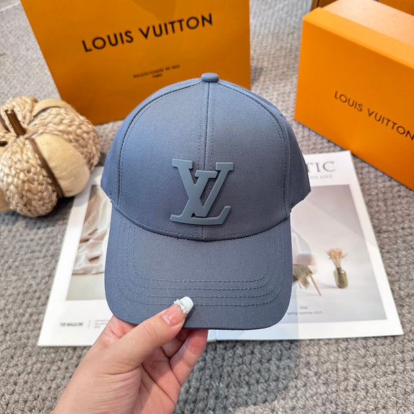 LV Only Baseball Cap Dark Blue Cotton 983648