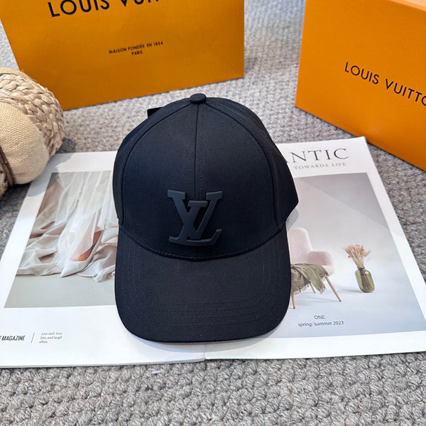 LV Only Baseball Cap Black Cotton 983649