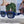 MONTAIGNE SUNGLASS 571595 IN BLUE ACETATE TEXT LOGO