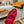 Romy Flat Ballerina Red Perforated Patent Calf Leather 241232