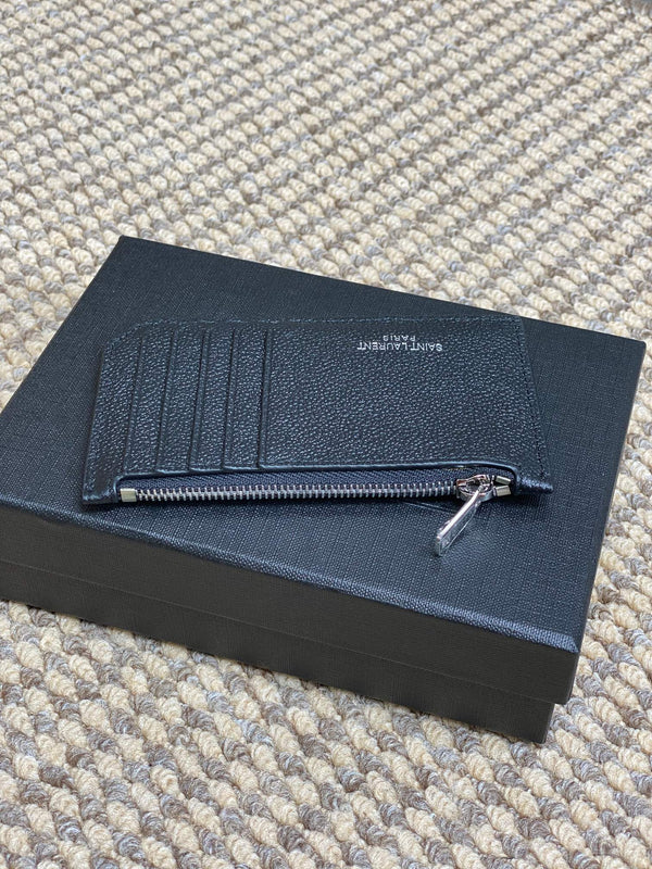 YSL Zip Card Case Cowhide