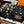 LV Long Scarf 200cm Black Pink Yellow Cashmere 967316