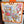 HM 25s Major Scarf 90cm Orange Colorful Cashmere 972934