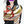 HM 26s Double-sided Scarf 140cm Blanc Multicolore Silk Velvet 153110