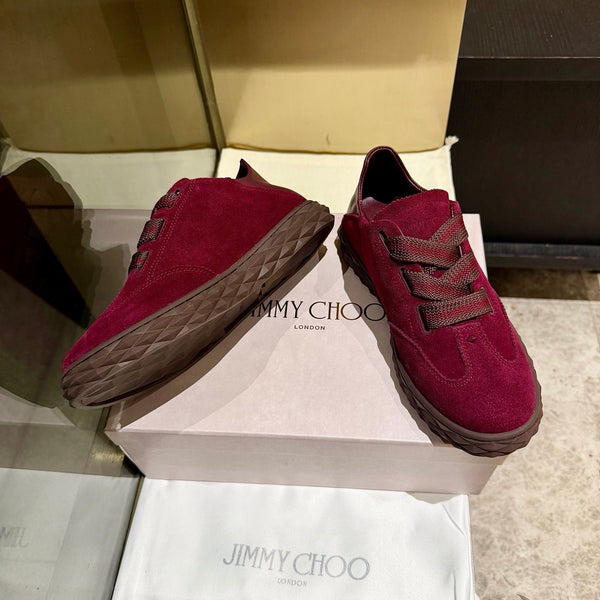 Jimmy Diamond Light Flex Sneaker Burgundy Suede 715041