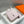 HALZAN 25 HANDLE BAG IN BABY PINK GRAINED CALFSKIN