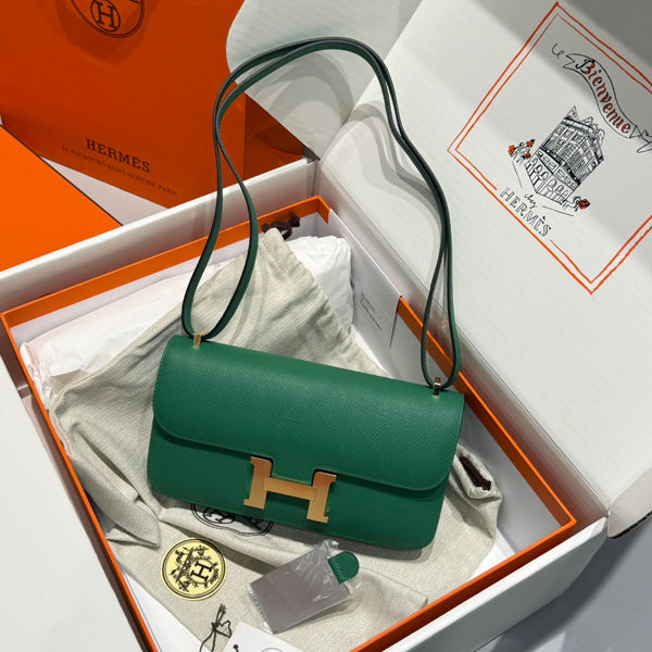HM Constance Elan 24 Green Epsom Gold Hardware 237332