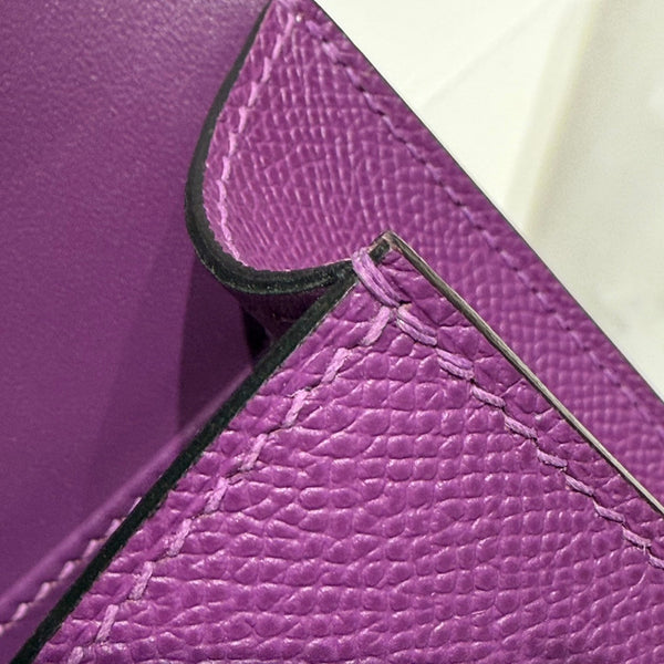 HM Constance Elan 24 Midnight Purple Epsom Gold Hardware 237344