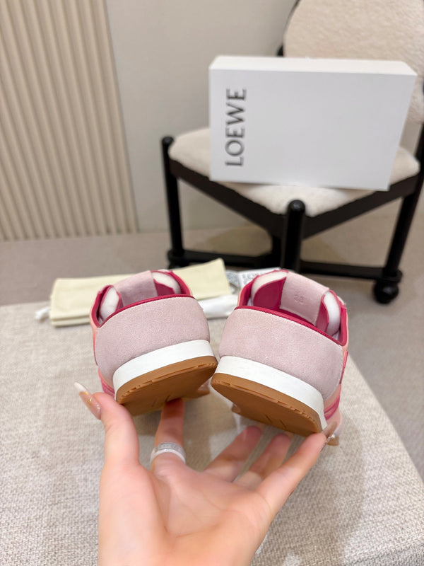 Loe Ballet Runner Slip-On Purple Pink Suede Nylon 833803
