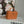 SMALL BOX BAG 18 IN CARROT LAMBSKIN GOLD HARDWARE