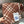 CHECK WOOL SCARF 180 CM CHOCOLATE BROWN 407405