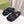 GG  Rubber Sole Logo Sandals Black Caro