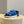 HM ELECTRIC SANDAL COBALT FABRIC AND CALFSKIN
