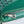 HIRONDELLE BAG 25 IN GREEN LAMBSKIN AND GOYARDINE CANVAS