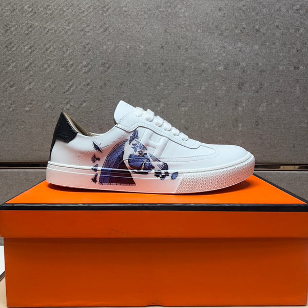 HM Men's 25 Sneaker White Calfskin 524295