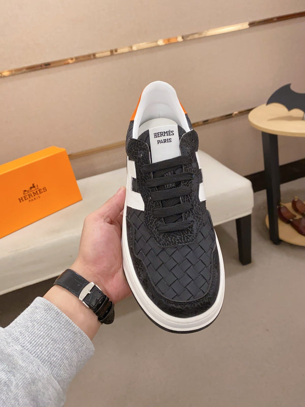 HM Men's Sneaker Black Sheepskin 566255