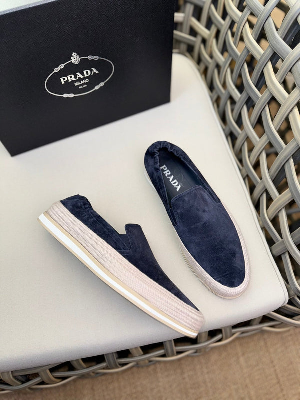 PRA LOAFER IN CERULEAN BLUE SUEDE
