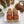 CHLOÉ WOODY WEDGE SANDALS IN BRONZE BROWN CANVAS WITH CIDER BROWN RUBBER SOLE