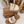 CHLOÉ WOODY WEDGE SANDALS IN WHITE CANVAS WITH CIDER BROWN RUBBER SOLE