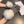 CD WOOL GLOVES WITH FOX FUR BALL BLACK MIX WHITE 397065