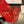 TOUCHSCREEN GLOVES IN RED LAMBSKIN AND FABRIC LINING 463860