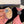 GLOVES IN FLAMINGO PINK WOOL WITH LARGE BLACK BOW 464995