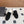 CC 26s Mule Mir Half-Slippers Black White Shearing Suede 983861