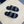 CD DOUBLE STRAP SLIPPER BLACK AND WHITE JACQUARD