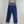 GG Blue Monogram Crystal Embellished Jean